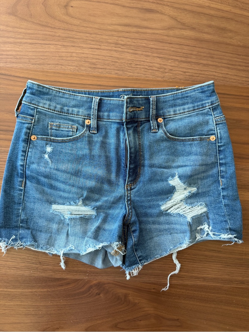 Universal Thread Blue Distressed Denim Cutoff Shorts